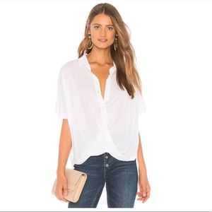 BCBGeneration Wrap Hem Dolman Sleeve Shirt
